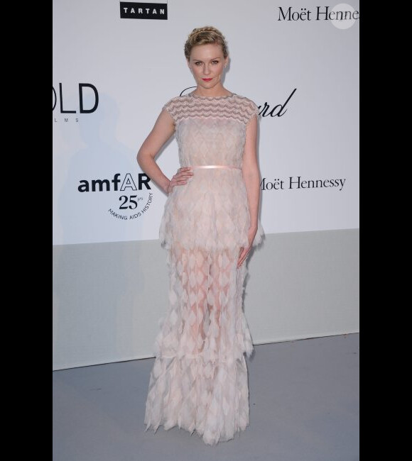 Kirsten Dunst au gala de l'amfAR en mai 2011 à Antibes