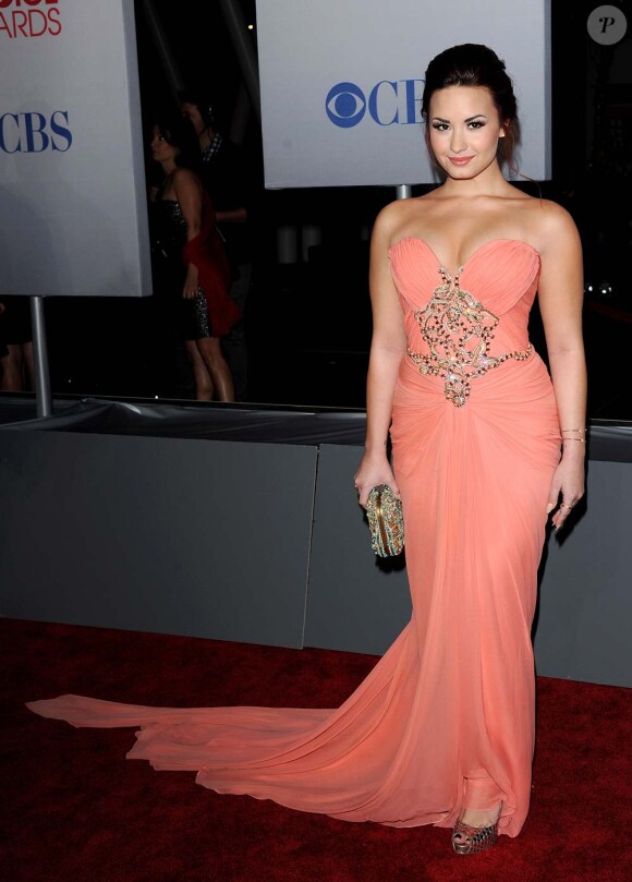 Demi Lovato aux People's Choice Awards, à Los Angeles, le 11 janvier 2012.