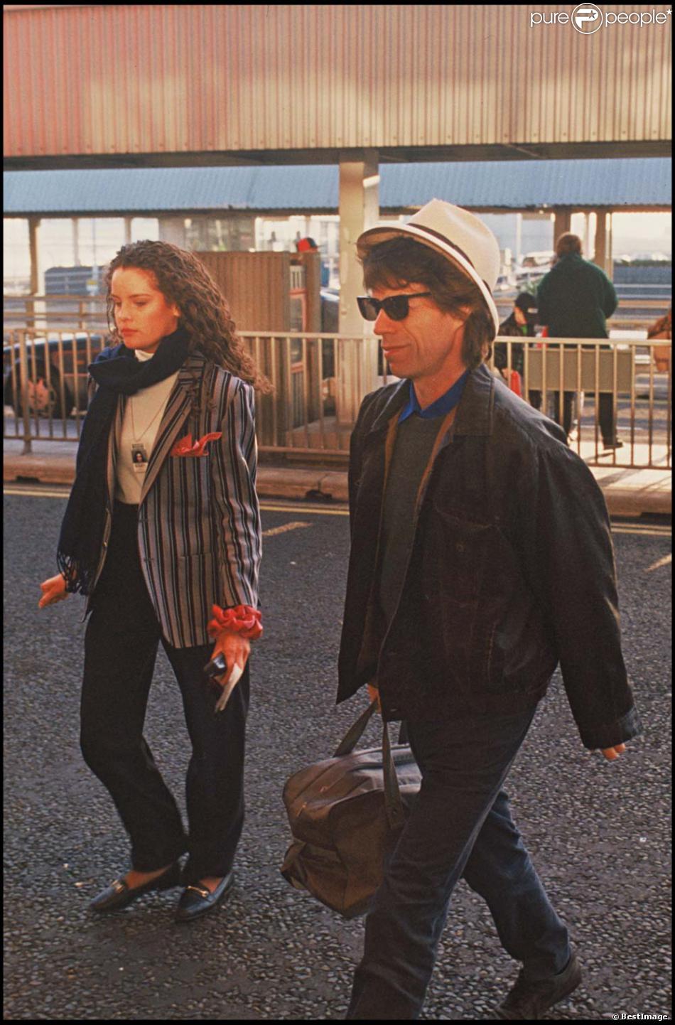 Mick Jagger et sa fille aînée Karis à Londres, en 1994. Purepeople