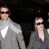 Kate Winslet et son chéri Ned Abel Smith à l'aéroport de Los Angeles, le 13 janvier 2012.