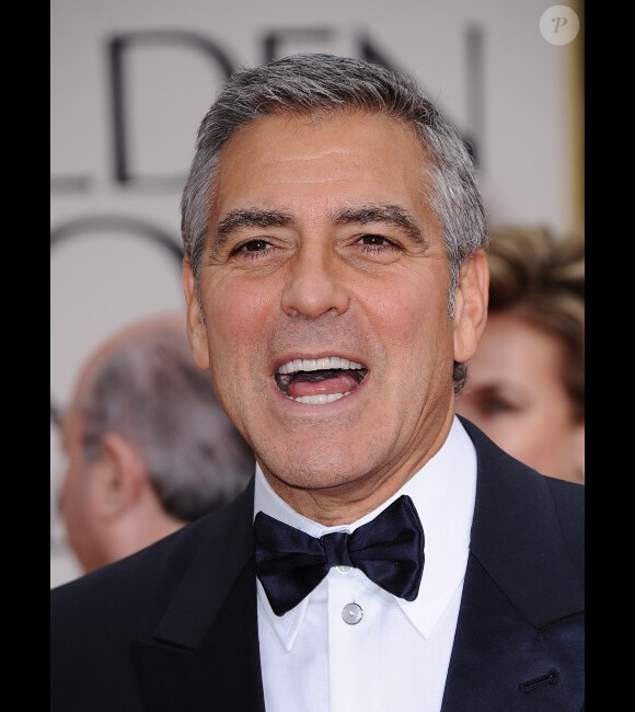 George Clooney aux Golden Globes à Los Angeles, le 15 janvier 2012.