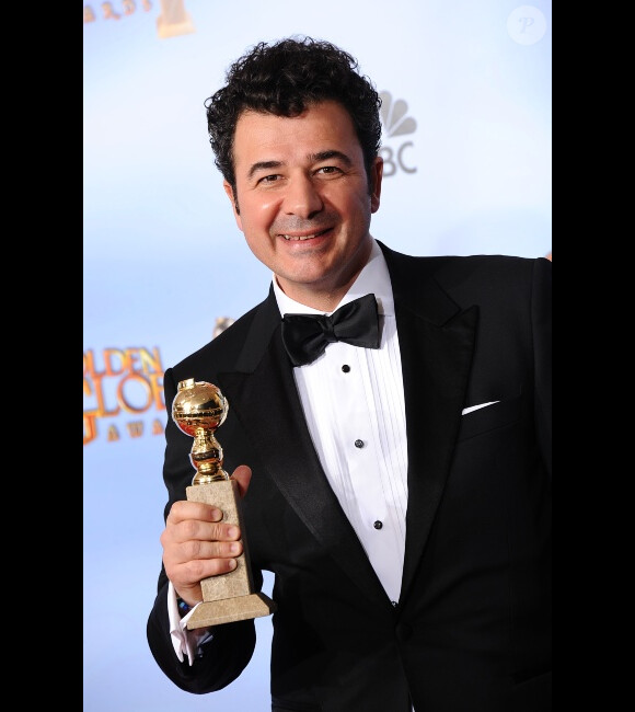 Ludovic Bource, meilleure musique pour The Artist aux Golden Globes à Los Angeles, le 15 janvier 2012.
