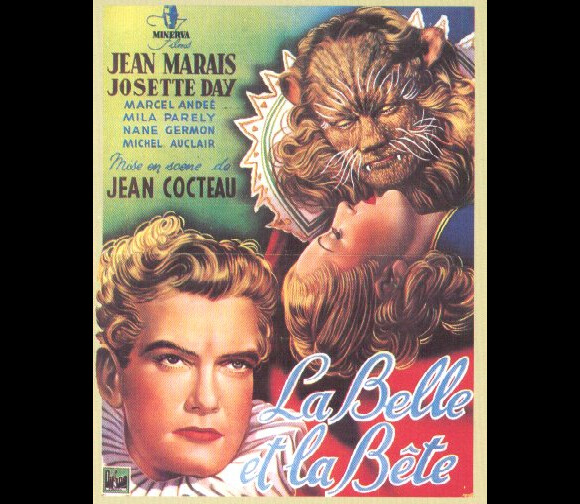 L'affiche du film La Belle et la Bête de Jean Cocteau