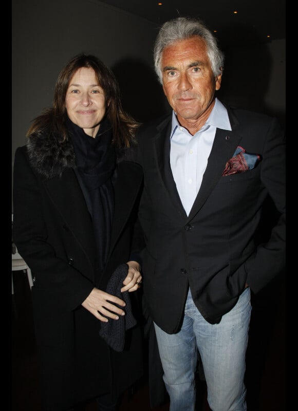 Nathalie Bloch Lainé et Jean-Paul Enthoven lors de la soirée d'avant-première du film L'amour dure trois ans à Paris le 7 janvier 2012