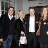 Christophe Lambert, Marie Sara, Marc Lelandais et Sara Luna Leconte lors de la soirée d'avant-première du film L'amour dure trois ans à Paris le 7 janvier 2012