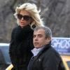 Victoria Silvstedt et son compagnon Maurice Dabbah, amoureux et complices, vont déjeuner chez Cipriani à New York le 16 janvier 2012