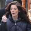 Ashley Greene sur le tournage de Pan Am à New York, le 16 janvier 2012