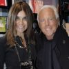 Carine Roitfeld et Giorgio Armani à Milan, le 17 janvier 2012.