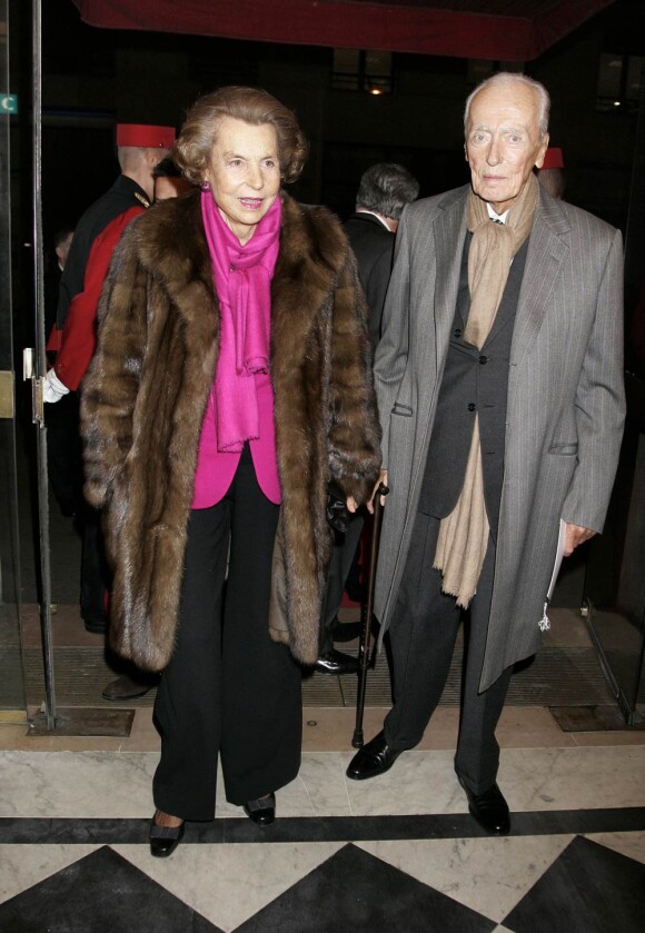 Liliane Bettencourt et son défunt mari André en 2007.