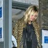 Kate Moss à la sortie d'un club de Londres le 18 janvier 2012