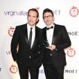 Jean Dujardin et Michel Hazanavicius lors des London Film Critics' Circle Awards le 19 janvier 2012