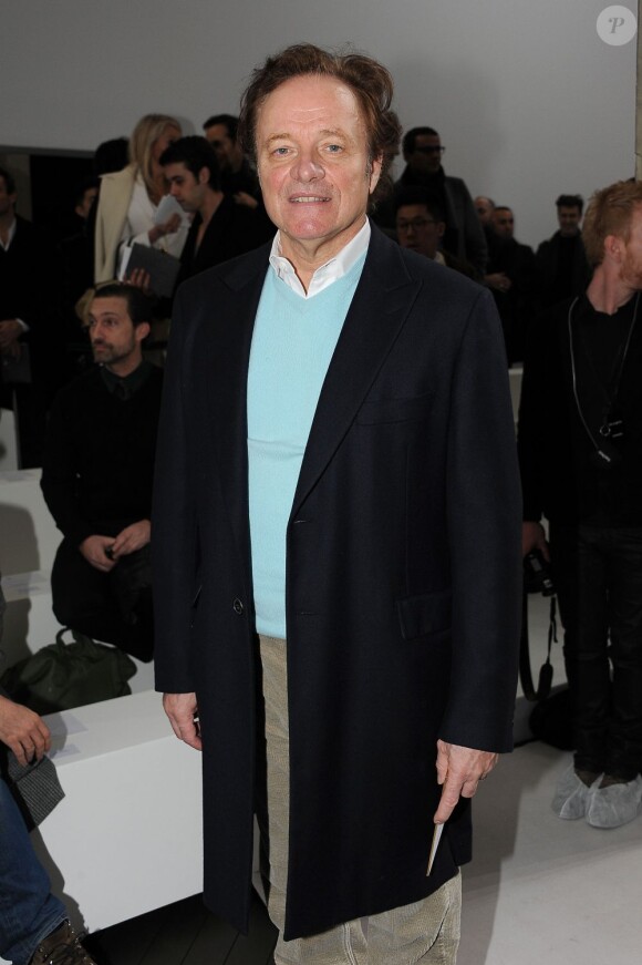 Guillaume Durand au défilé Dior Homme à Paris, le 21 janvier 2012.