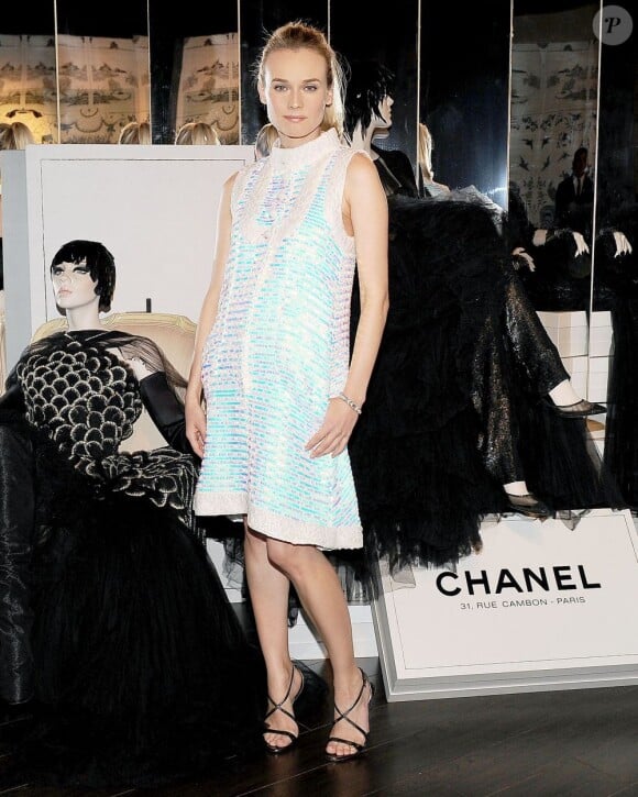 Diane Kruger splendide à la soirée Chanel à Las Vegas le 20 janvier 2012