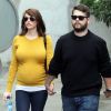 Jack Osbourne et sa fiancée Lisa Stelly, enceinte, vont déjeuner à Hollywood le 21 janvier 2012