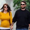 Jack Osbourne et sa fiancée la ravissante Lisa Stelly, enceinte, s'offrent une promenade à West Hollywood le 21 janvier 2012