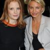 Jessica Chastain et Cameron Diaz au défilé Armani Privé le 24 janvier à Paris