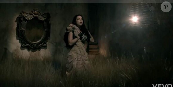 Amy Lee souffre mille tourments dans le clip My Heart is Broken, extrait de l'album Evanescence du groupe éponyme.