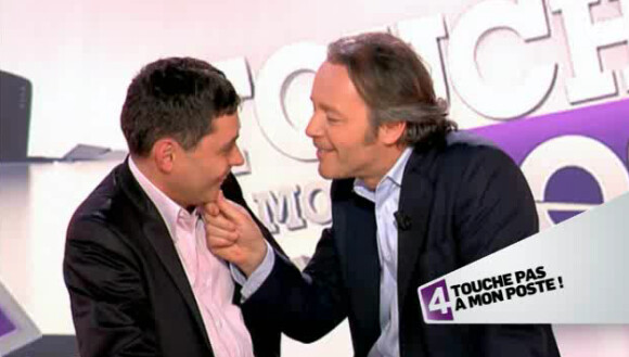 Jean-Michel Maire et Thierry Moreau dans Touche pas à mon poste sur France 4 le jeudi 2 février