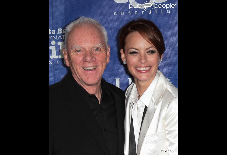 Malcolm McDowell et Bérénice Bejo lors du festival du film