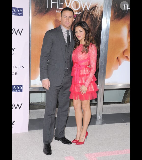 Channing Tatum et sa femme Jenna Dewan à l'avant-première de Je te promets (The Vow), le 6 février 2012 à Los Angeles.