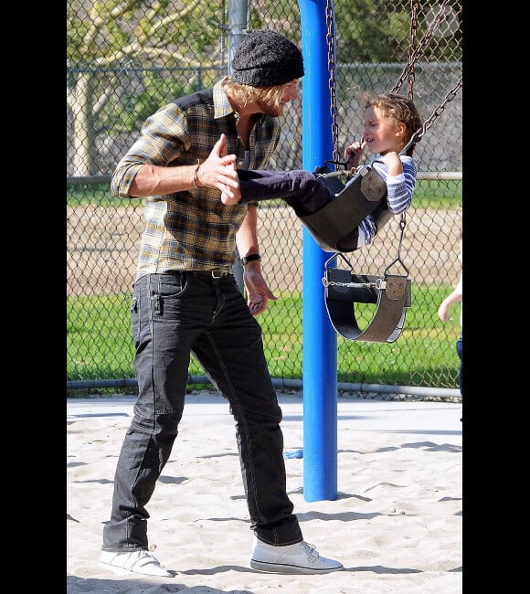 Gabriel Aubry et Nahla en février 2012 à Los Angeles