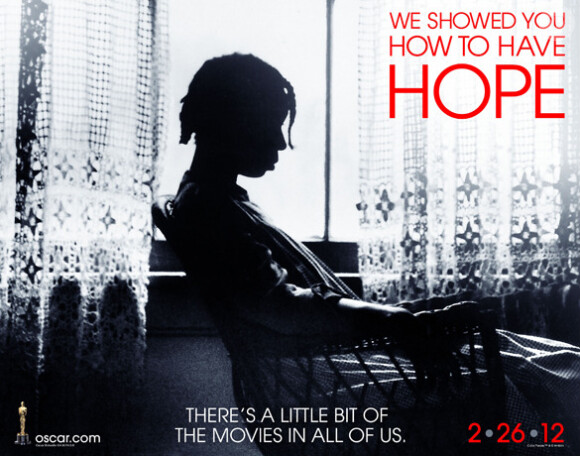 Affiche promotionnelle des Oscars 2012 : La Couleur pourpre