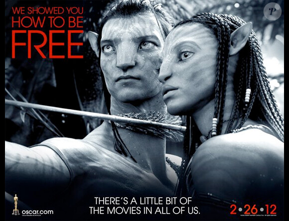 Affiche promotionnelle des Oscars 2012 : Avatar
