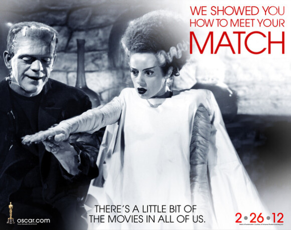 Affiche promotionnelle des Oscars 2012 : La Fiancée de Frankenstein