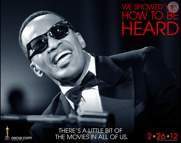 Affiche promotionnelle des Oscars 2012 : Ray