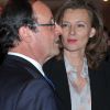 François Hollande et Valérie Trierweiler au dîner du CRIF, à Paris, le 8 février 2012.