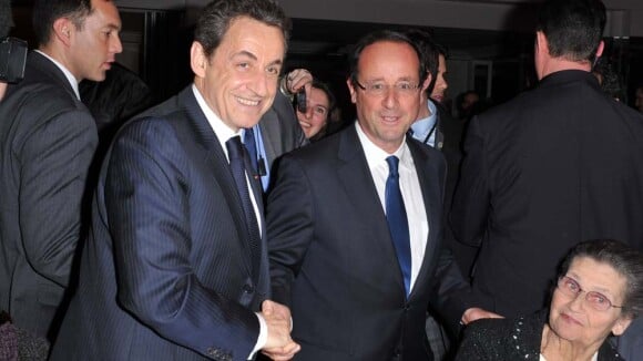 François Hollande, sûr de lui, salue Nicolas Sarkozy : le combat peut commencer