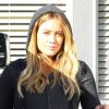 Hilary Duff se rend à son cours de sport, le vendredi 10 février 2012, à Los Angeles.