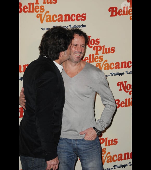 Philippe Lellouche et Christian Vadim lors de l'avant-première du film Nos plus belles vacances à Paris le 13 février 2012