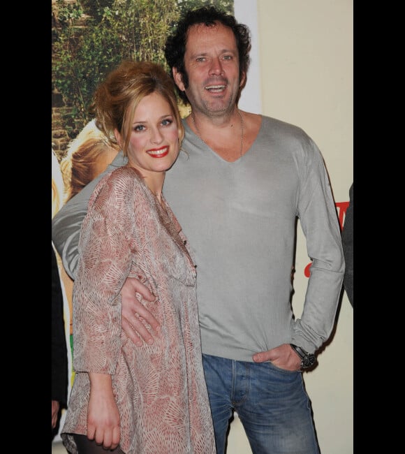 Julie Bernard et Christian Vadim lors de l'avant-première du film Nos plus belles vacances à Paris le 13 février 2012