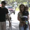 Alicia Keys, Swizz Beatz et leur fils Egypt le 31 janvier 2012 à Hawaï