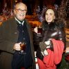 Manuel et Catherine Canovas aux Bancs d'Hiver, restaurant éphémère du Plaza Athénée. Le 16 février 2012