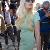 Lindsay Lohan quitte le tribunal de Los Angeles à l'issue d'une audience, le mercredi 22 février 2012.