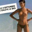 La camapagne Avenir avec Myriam Szabo seins nus en septembre 1981.
