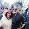 Lady Gaga fait une arrivée remarquée à l'université de Harvard, aux États-Unis, le 29 février 2012.