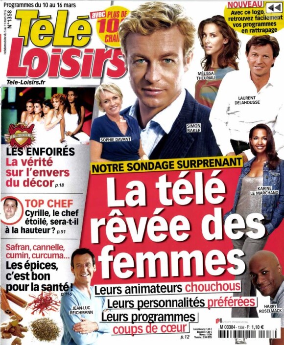 La couverture du TéléLoisirs du 5 mars 2012.