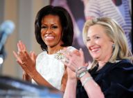 Michelle Obama rayonnante pour célébrer les femmes avec Hillary Clinton