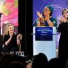 Michelle Obama, Hillary Clinton, Leymah Gbowee et Tawakkol Karman le 8 mars 2012 à Washington pour la cérémonie des International Women of Courage Awards