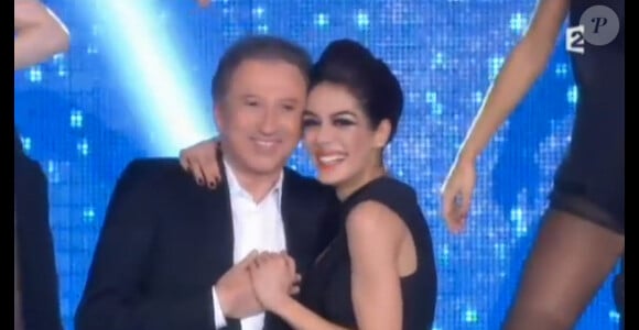 Sofia Essaïdi et Michel Drucker: un parfait duo en ouverture de Champs Elysées sur France 2 le samedi 10 mars 2012