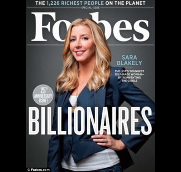 Couverture de Forbes magazine avec Sara Blakely