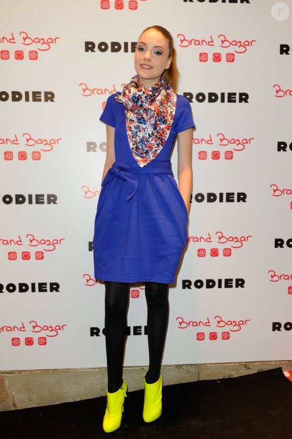 Solweig Rediger-Lizlow à Paris pour la soirée Brand Bazar, le 9 février 2012.