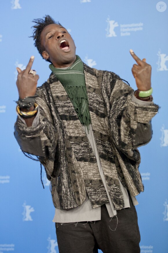 Saul Williams lors du photocall du film Aujourd'hui pendant la 62e Berlinale. Berlin, le 9 février 2012.