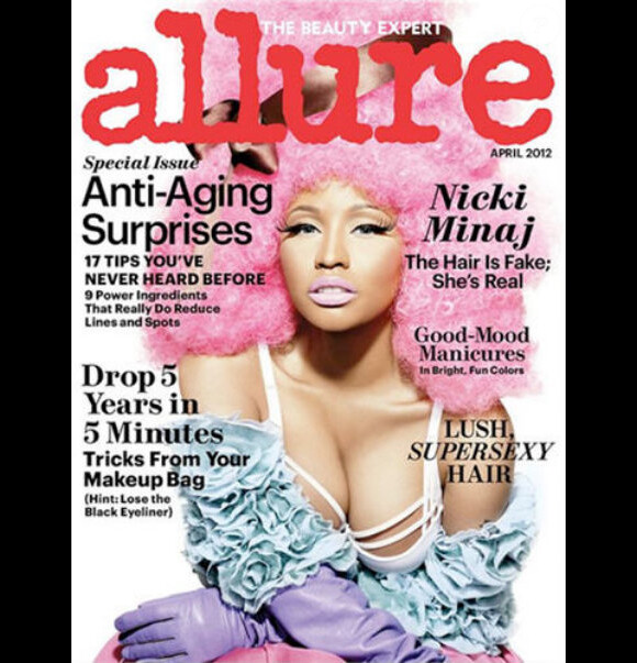 Nicki Minaj en couverture de Allure - avril 2012