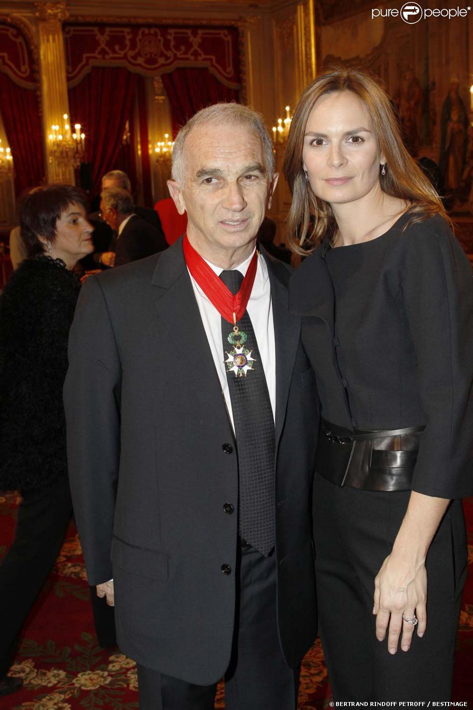 Alain Terzian et sa femme Brune de Margerie à la cérémonie ...