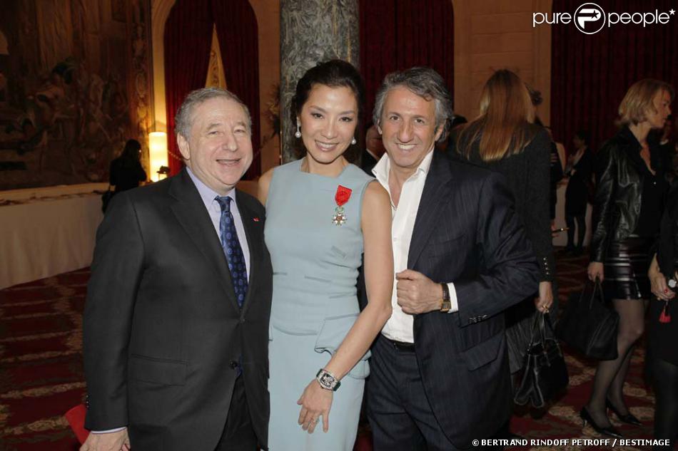 Jean Todt, Michelle Yeoh et Richard Anconina à la cérémonie organisée à ...