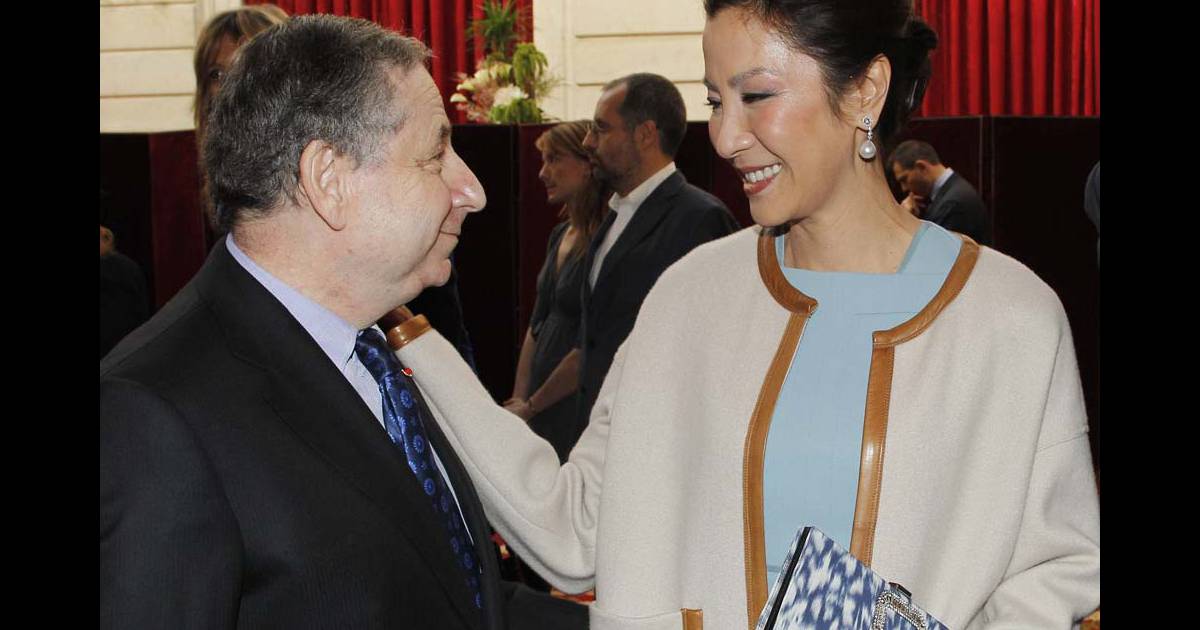 Jean Todt et sa compagne Michelle Yeoh à la cérémonie organisée à l ...